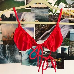 Vincija Swim Red Shimmer Bikini